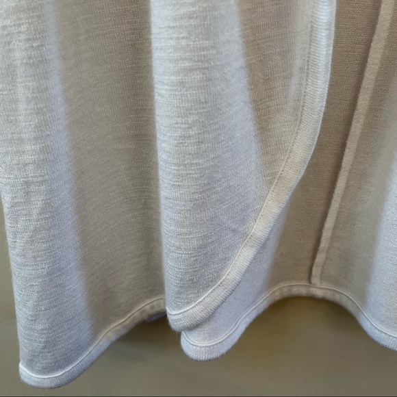 Evri Ruched Sleeve Long Open Front Lightweight Cardigan Coverup Size 1X - Picture 3 of 9